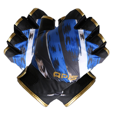 APIS 涼感彈性半指五指切釣魚手套, 1個, 藍色