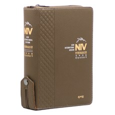 韓語改譯改訂版 NIV 韓英解說聖經 21世紀韓英讚美詩 中 (拉鍊 / 駝棕色)聖經, 聖書院, 聖書院