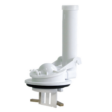 WATOS 連體式沖水閥 含塞 連體式虹吸管 馬桶配件 管高 WP380, 混色