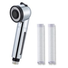 PURESOO 增壓隱藏式濾芯廚房水龍頭噴頭+替換濾芯 2入組, 鉻色(水龍頭噴頭), 1組