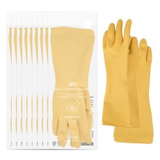 Dailylike 365 Daily 橡膠手套 左右手套組, 單一顏色, 大(L), 10套