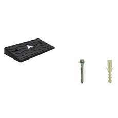 신도산업 차량진입판 세이프티업 + 부자재 세트, 블랙, 1세트