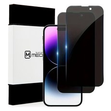 메오르 지문인식 프라이버시 사생활보호 강화유리 액정보호필름 2p, 1세트