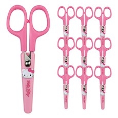 buyhearts Hello Kitty安全蓋剪刀, 深粉色, 10個