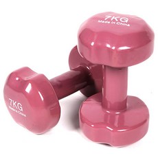 BANSUK SPORTS 風格蘋果啞鈴 玫瑰粉, 7kg, 2個