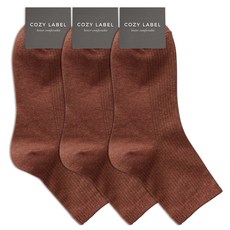 코지라벨 여성용 에브리데이 골지 단목양말 3켤레