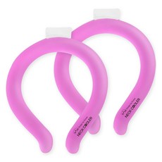 DIYOU Cold Ring 兒童冰涼頸圈 粉紅色 2 x 15cm, 2個
