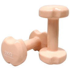 BANSUK SPORTS Style蘋果啞鈴 蜜桃色, 2kg, 2個
