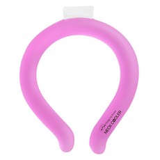 DIYOU Coldring PCM材質 自然冷卻 冰感頸圈 青少年用 粉紅色 2 x 15 cm, 1個