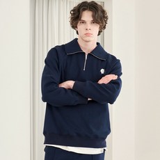 210에디트 이일곰 와펜 하프 집업 맨투맨