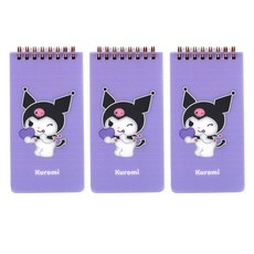 三麗鷗角色 PP 上翻筆記本 80張, 紫色(酷洛米), 3個