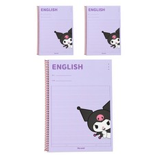 三麗鷗 One Ring Note 英文版 v1, 3個, 紫色(酷洛米)