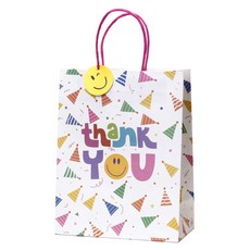 indi.k 微笑派對購物袋 3號, 混合顏色, 10個