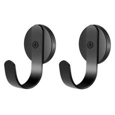 Living Home Detail 免鑽孔現代玄關磁吸掛鉤, 2個, 黑色