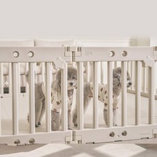 이누이펫 반려동물 톰톰 모듈 울타리 4p 세트, 모카베이지, 1세트