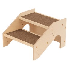 라뜰리에드보아 반려동물 걍계단포 2단 높이조절 계단, 갈색, 1개