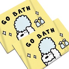 IROODA Mongsil家 可水洗硅藻土腳踏墊 2件組, 2個, 02洗頭的Mongsil