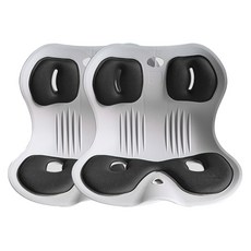 EASY&FREE Pila Chair 一體成型靠背姿勢椅 2入, 簡約黑