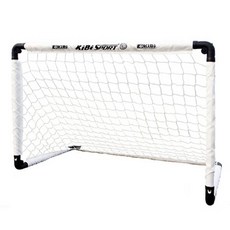 Kibitoy 便攜式可折疊迷你足球門 長按鈕 + 收納袋套組, 1套, 白色