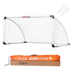 Jimkkureogi 便攜式可折疊迷你足球球門 長按鈕款, 1個, 白色