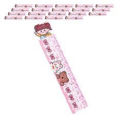 Maket Gamseong 文具用品 可彎曲尺, 20個, 粉紅少女