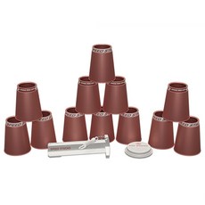 SPEED STACKS PS2X 杯子 12入 + 快拆桿 + 杯蓋 套組, 緞面陶土色