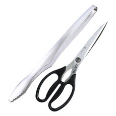 Zeus 烤肉夾 + 五福剪刀 NO 104 e便利剪刀組, 混合色, 1套