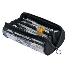 Maket Gamseong inphoto 透明圓筒筆袋, 1個, 黑色