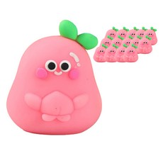 Maket Gamseong 矽膠卡通削鉛筆機, 15個, 桃子