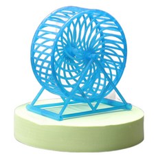 요런개 소동물 파스텔 베이직 쳇바퀴 9 x 14 x 14 cm, TYPE02블루, 1개
