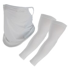 ALEAF 防紫外線運動面罩套組, 灰色