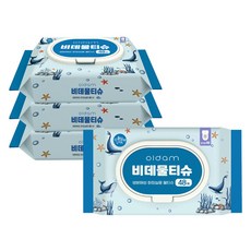 OLDam 鯨魚版潔膚濕巾 蓋裝, 48張, 177g, 4個