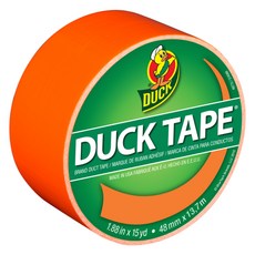 DUCK TAPE 彩色膠帶霓虹橙, 1個