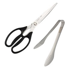 ZEUS Kitchenware 廚房剪刀 + 濾油夾組合, 單一顏色, 1套