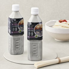 맑은물에 국산 서리태 콩물과 풍국면 콩국수키트 2인분, 1세트