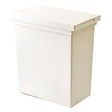 The Baram Puri 雙開式一鍵式垃圾桶, 白色