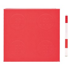 LEGO 附鎖日記本與中性筆 53564, 紅色, 1個