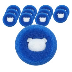 Meo 家用除毛除塵防纏繞海綿洗衣過濾器, 藍色, 12個