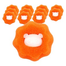 MEO 家用除毛除塵防纏繞海綿洗衣過濾器, 橘色, 12個