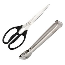 ZEUS Kitchenware 廚房剪刀 + 鍋鏟夾具組, 混合顏色, 1套