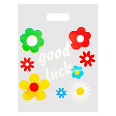 아이엔피 반투명 HD 손잡이 링봉투 굿럭플라워 특대 30 x 40 cm, 25개입, 1개