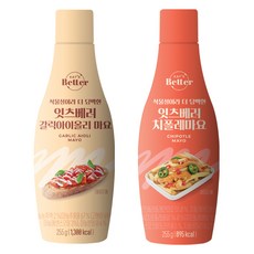 EAT'S Better 低熱量墨西哥辣椒蛋黃醬 255 克 + 大蒜蒜泥蛋黃醬 255 克套裝, 1組