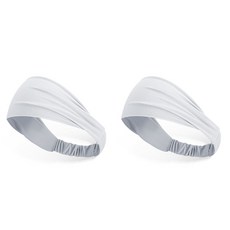 Earlyports 女性用運動寬版髮帶, 灰色, 2個