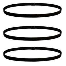 얼리포츠 運動髮帶, 3個, 黑色