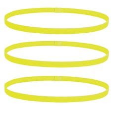 얼리포츠 運動髮帶, 3個, 黃色