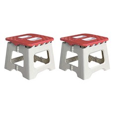 World Clean Solid 折疊椅凳 小, 紅色, 2個