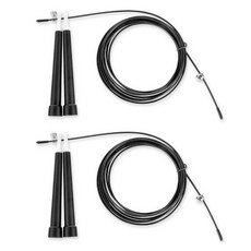 Jjae Jjae Market 瘦身高速鋼絲跳繩 ERC, 黑色(ERC-3), 2個