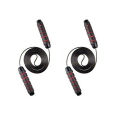 Jjae Jjae Market 鋼絲高速運動跳繩, 紅色(ERC-7), 2個