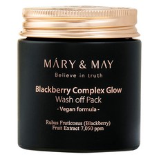 MARY&MAY 黑莓複合煥彩水洗面膜 125g, 1罐, 1罐