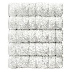 타월톡톡 무형광 선염 자가드 니트 타월 200g 코마사, 5개, 그레이